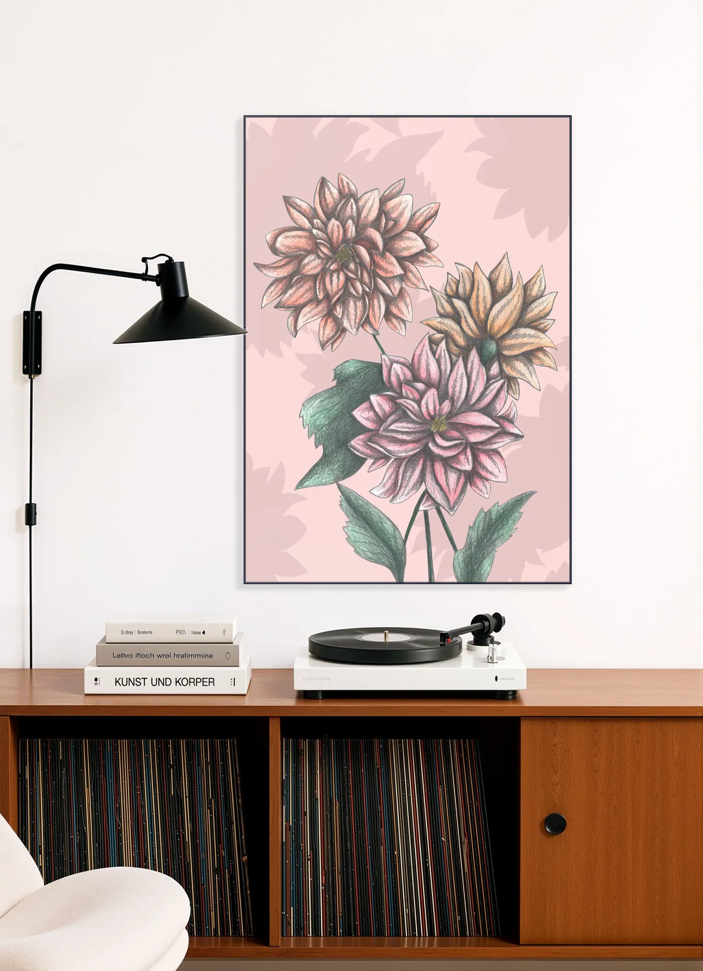 Pink Dahlias