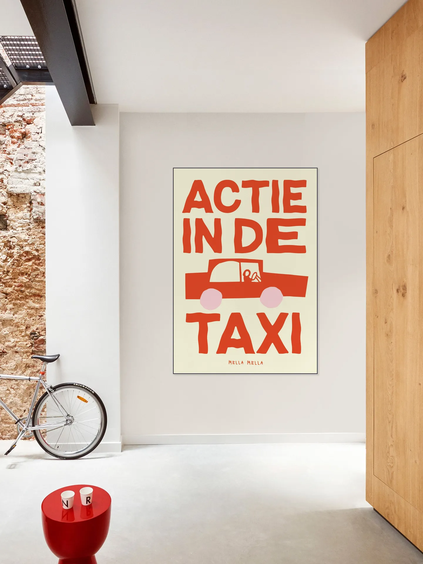 Actie in de taxi