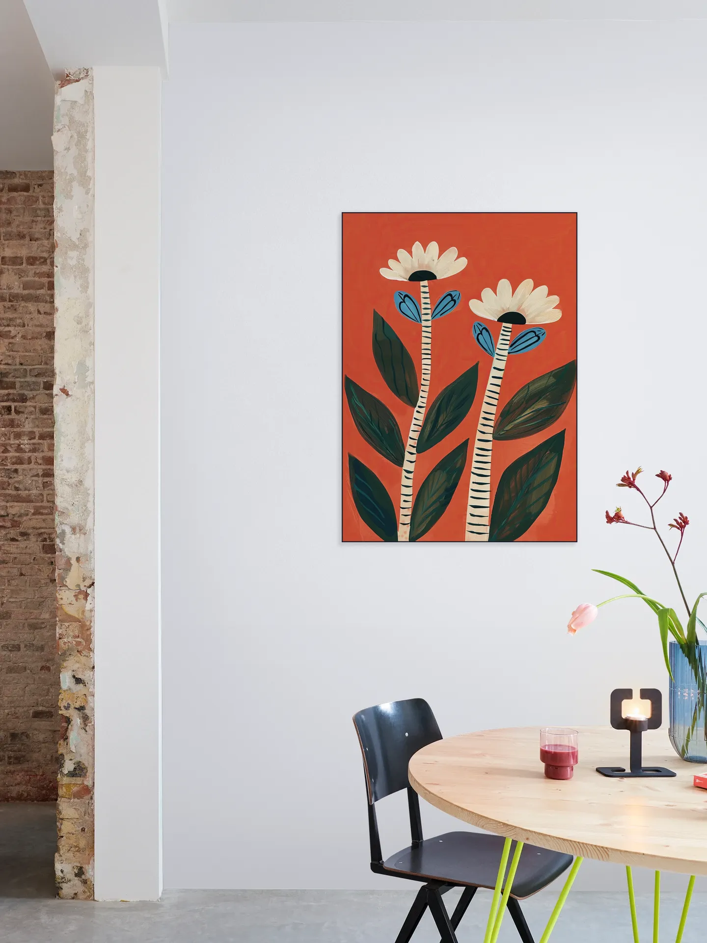 Folk Garden Daisy Pair