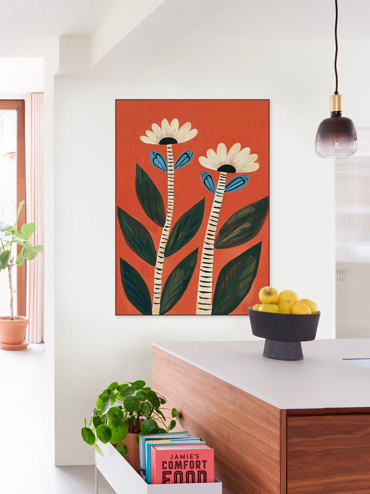 Folk Garden Daisy Pair