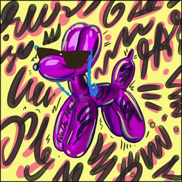 Balloon Dog - Yellow