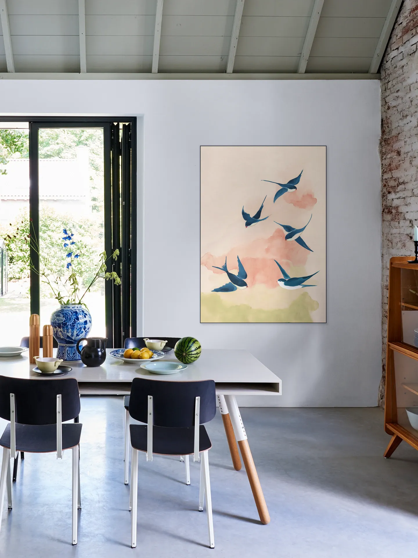 Swallows In Soft Flight