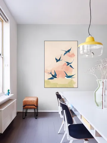 Swallows In Soft Flight