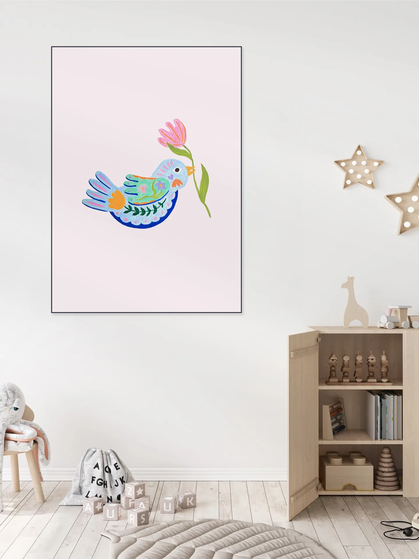Floral Fantasy Bird