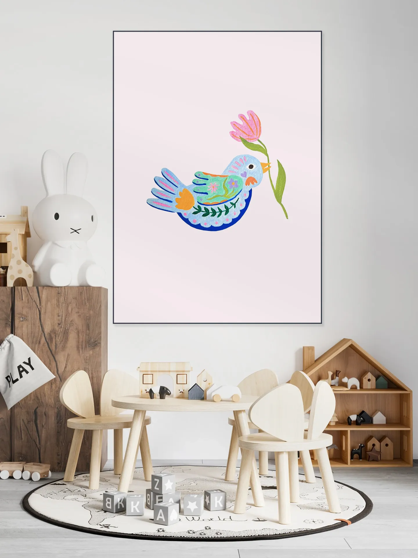 Floral Fantasy Bird