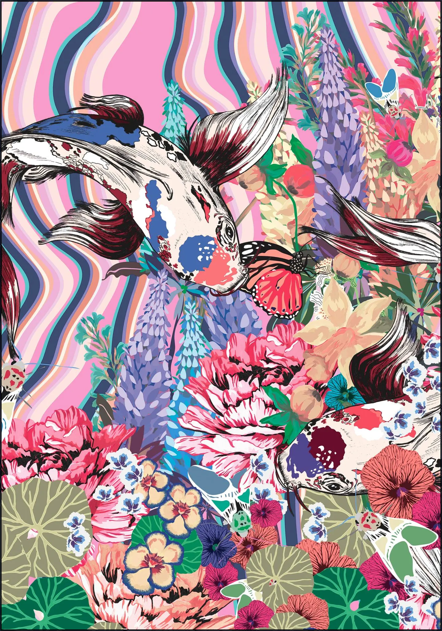 Koi Garden Pastel