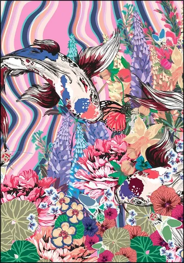 Koi Garden Pastel