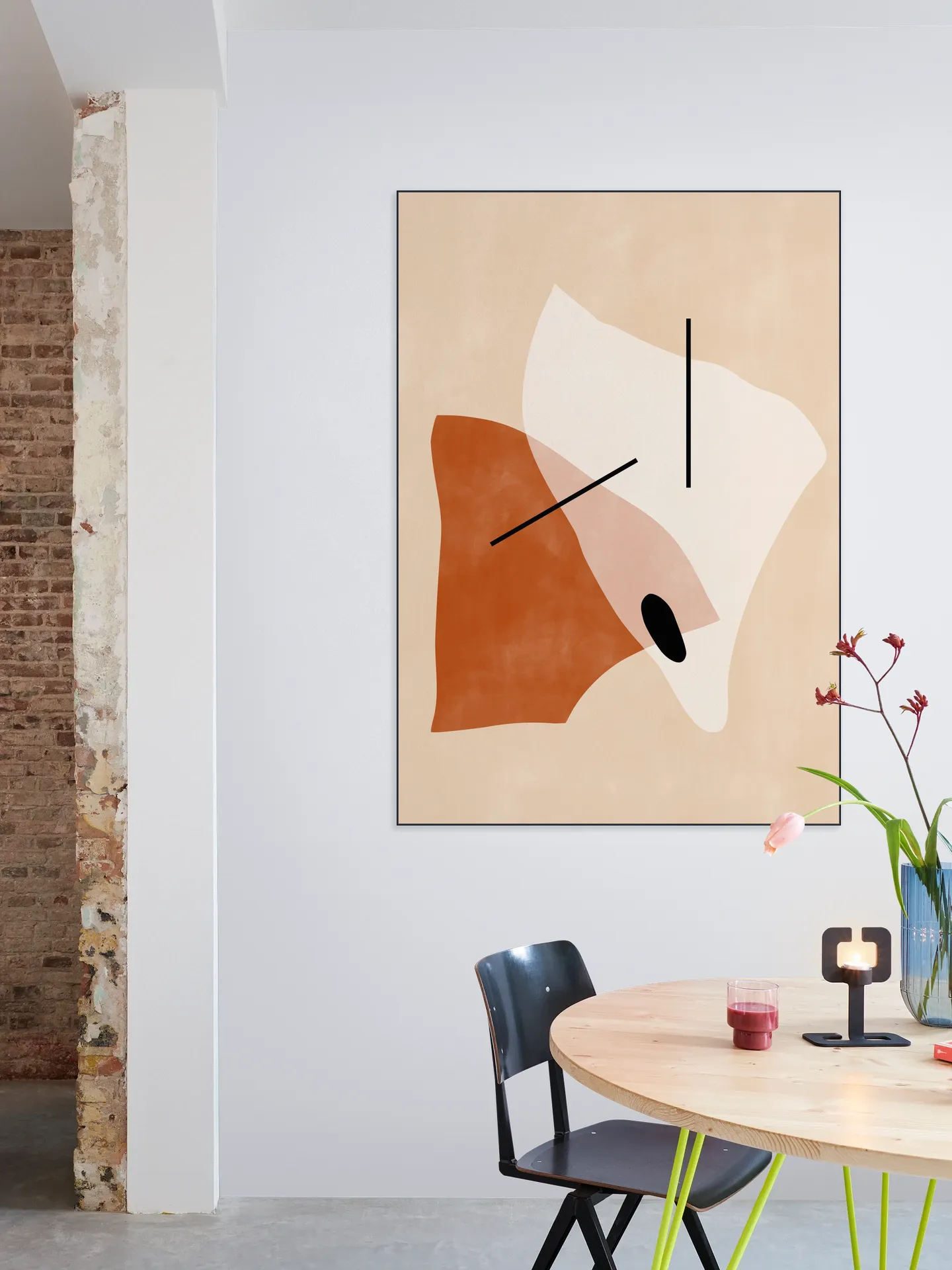 Geometric Shapes in Earth Tones