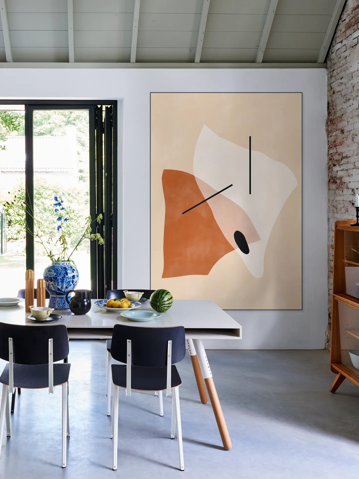 Geometric Shapes in Earth Tones
