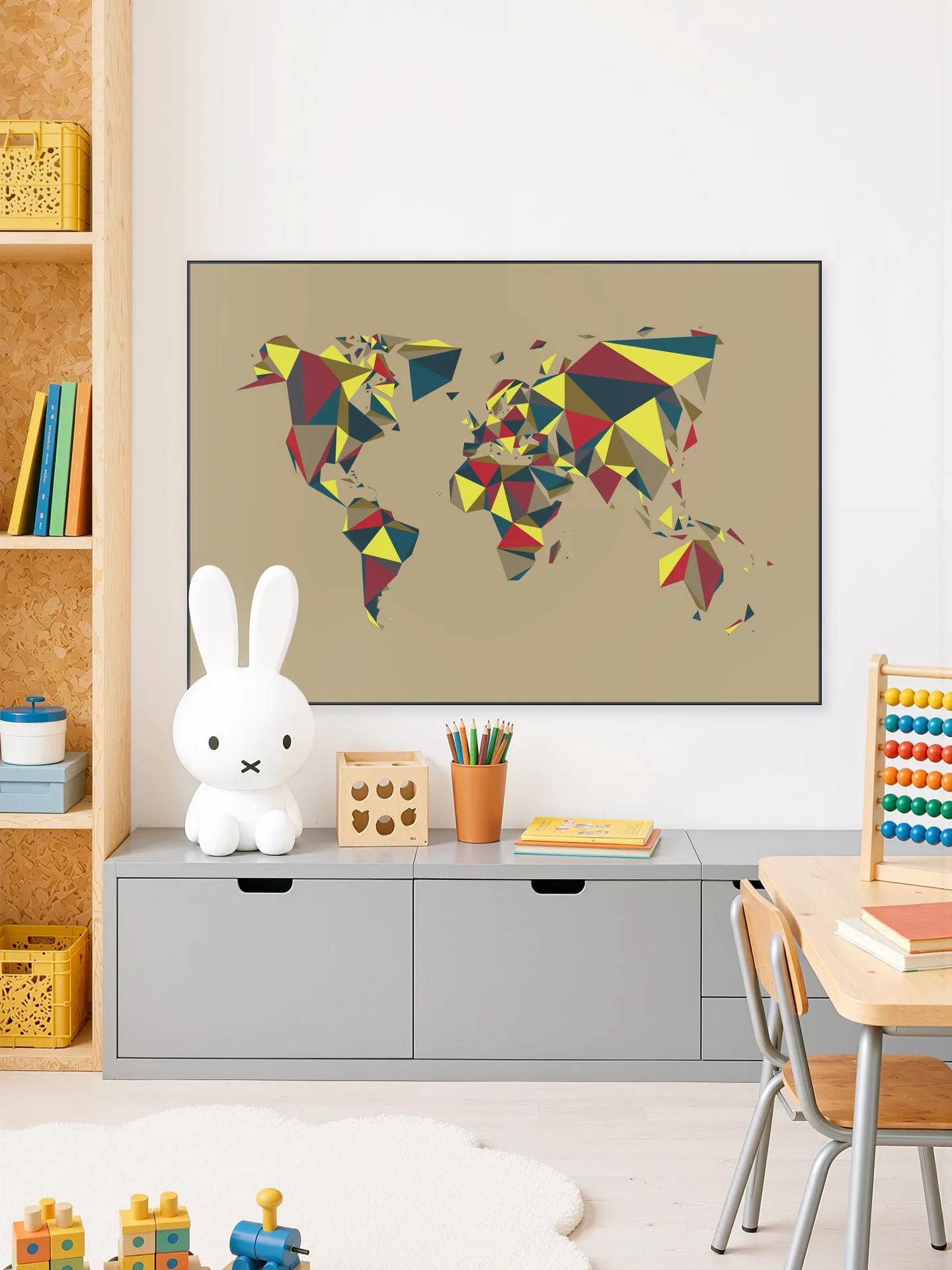 World Map 3D Retro