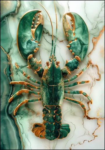 Lobster Marble Green