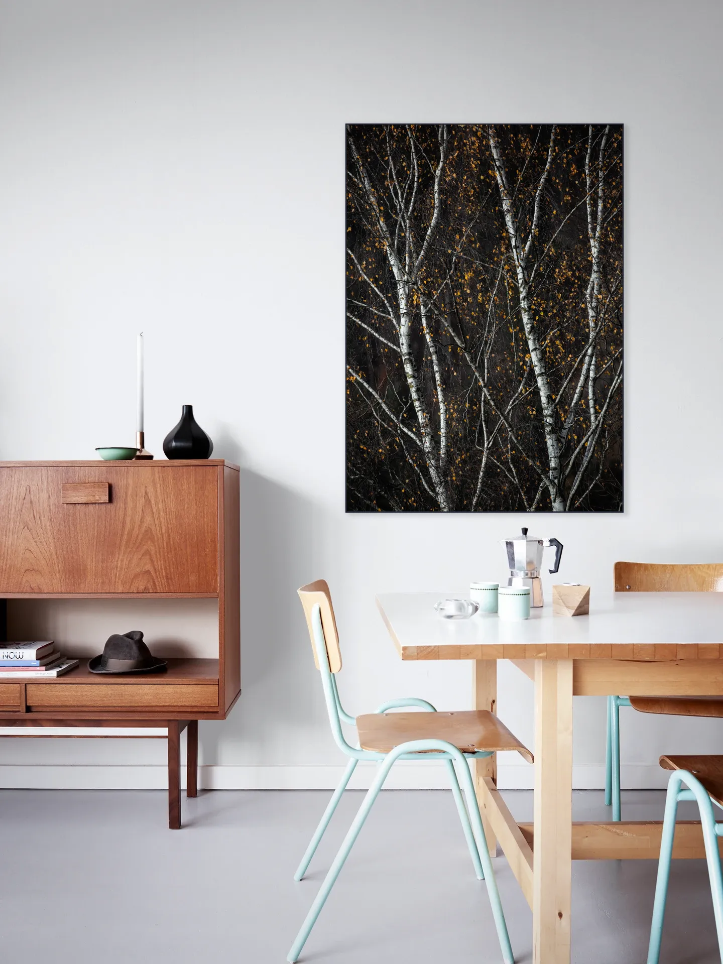 Birch Trees Dark