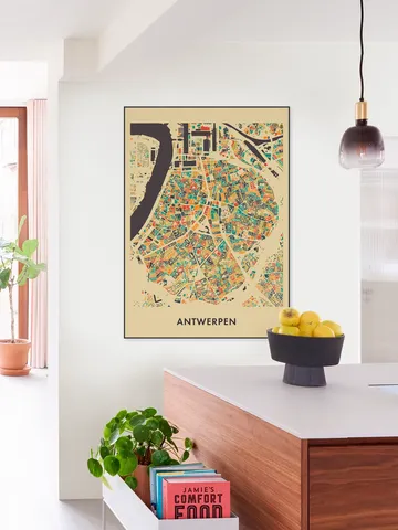 Antwerpen Mosaic Map