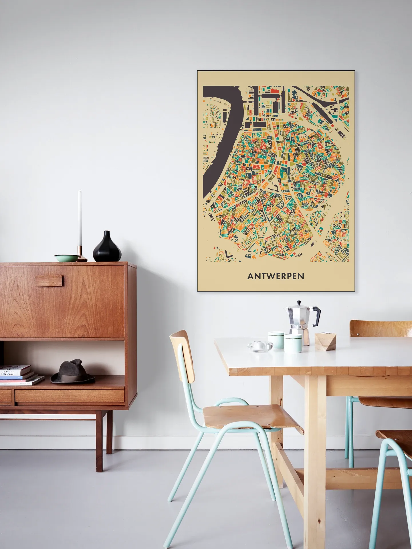 Antwerpen Mosaic Map