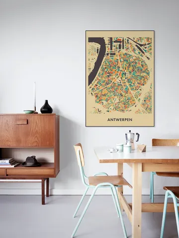 Antwerpen Mosaic Map