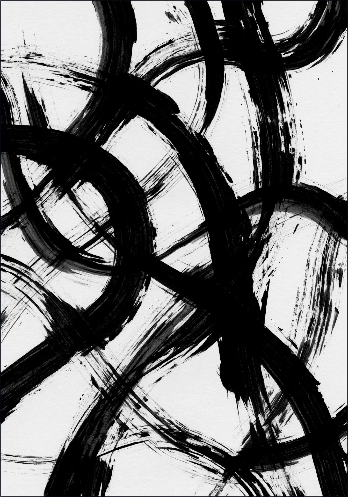 Abstract Brush Strokes 98X