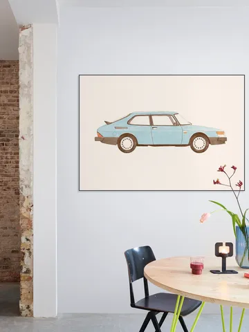 Vintage Blue Car