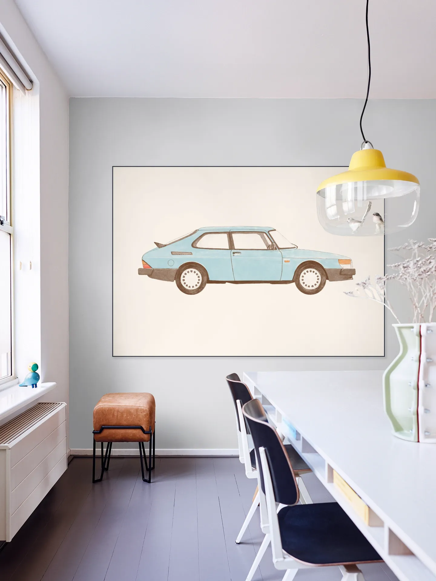 Vintage Blue Car