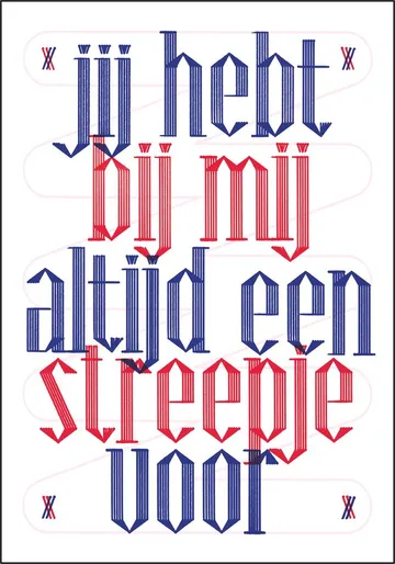 Streepje voor