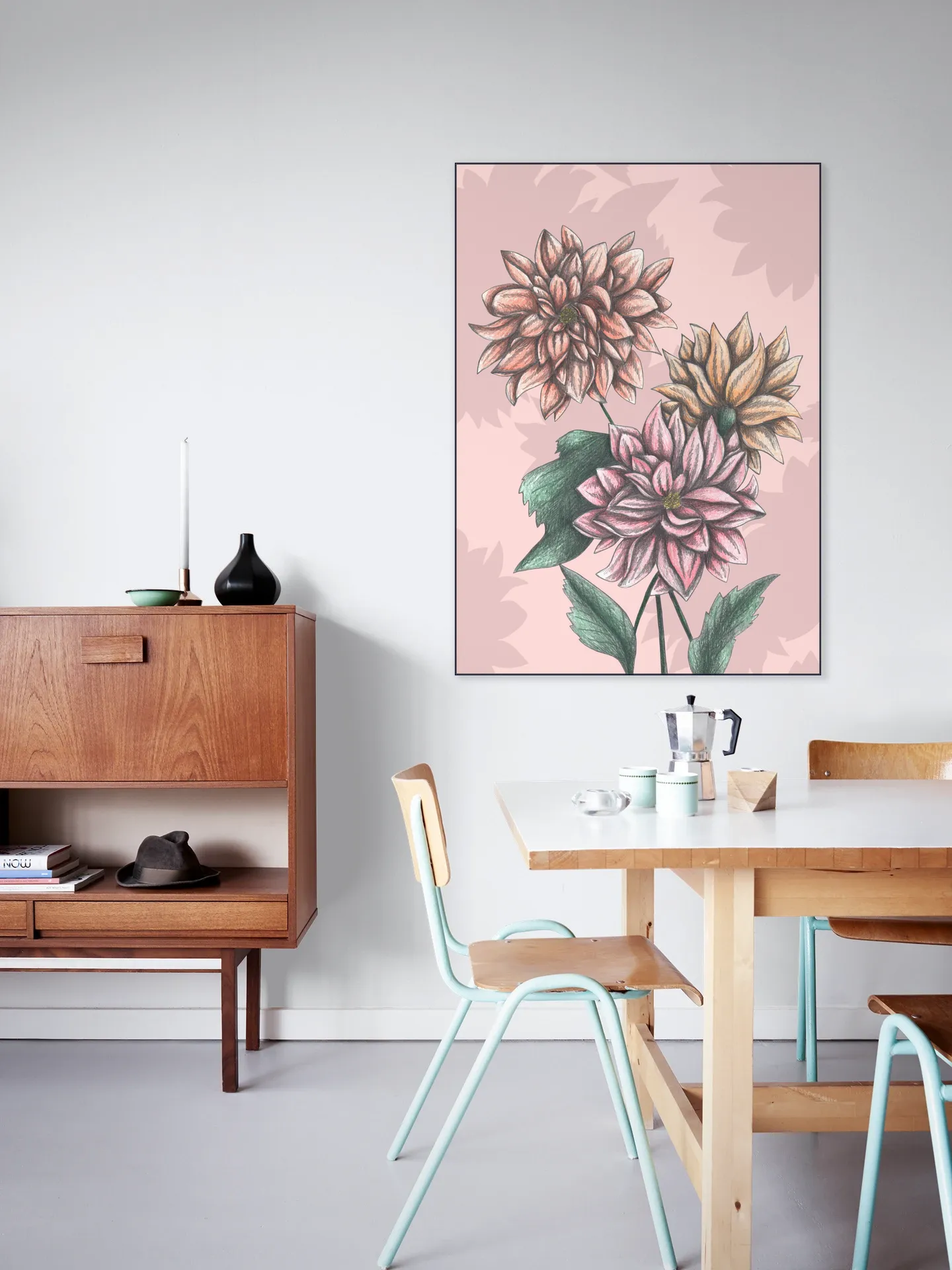 Pink Dahlias