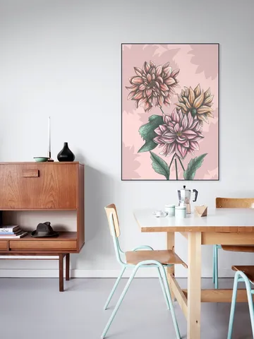 Pink Dahlias