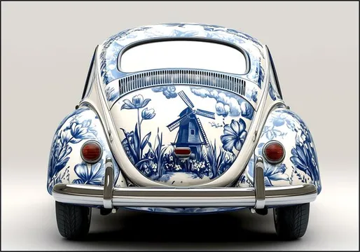 Delft Blue Beatle