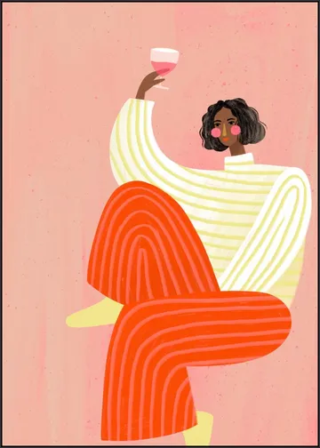 The Woman With The Glass Of Wine