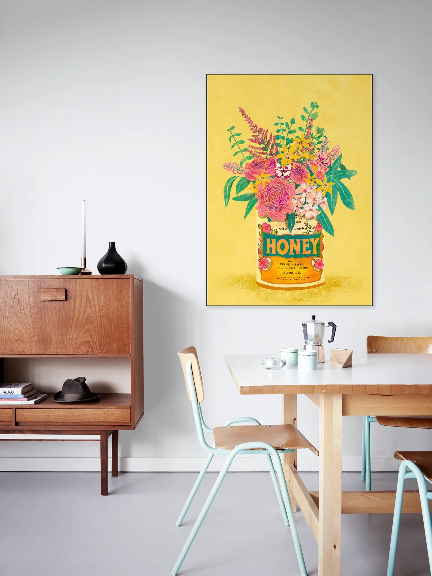 Flower in Honey can