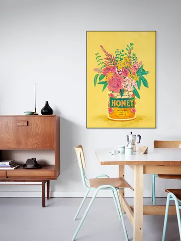 Flower in Honey can