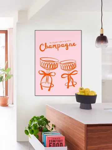 Pink Champagne Toast