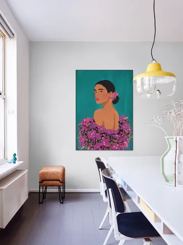 Beauty On Teal