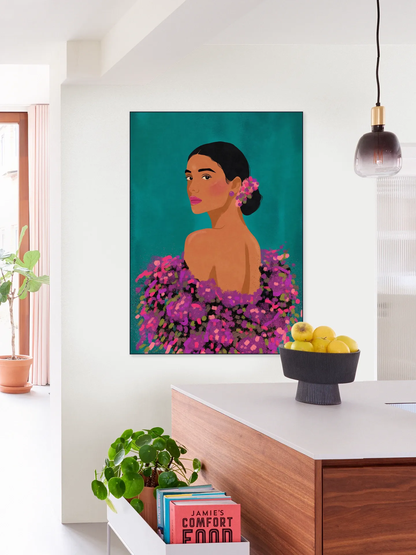 Beauty On Teal