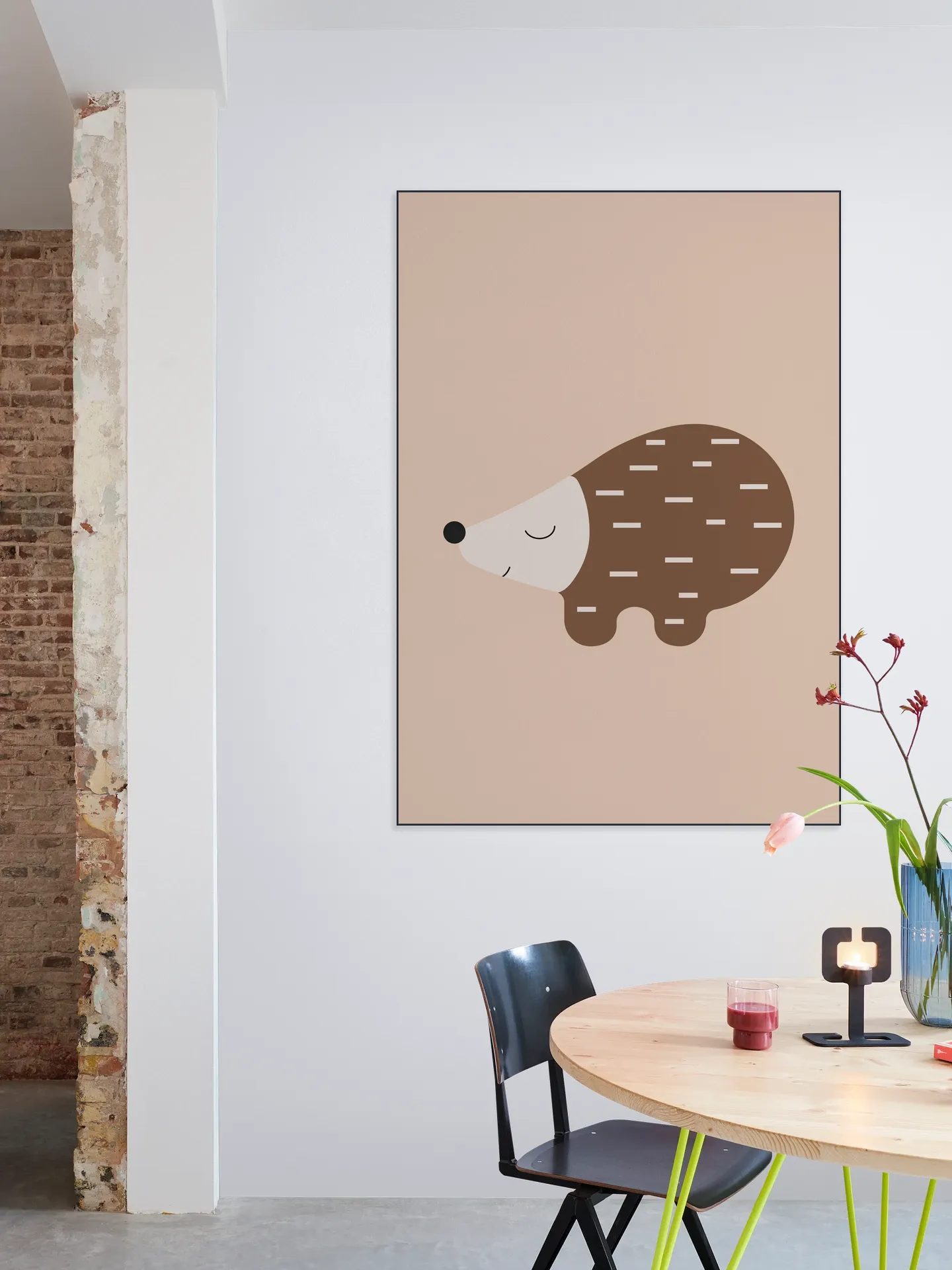 Happy Hedgehog Warm Taupe
