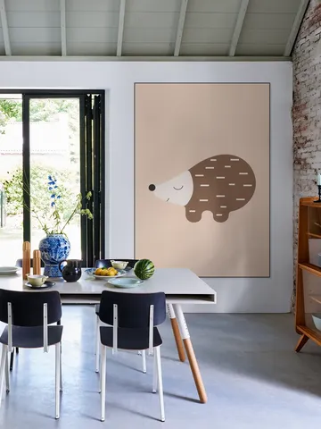 Happy Hedgehog Warm Taupe