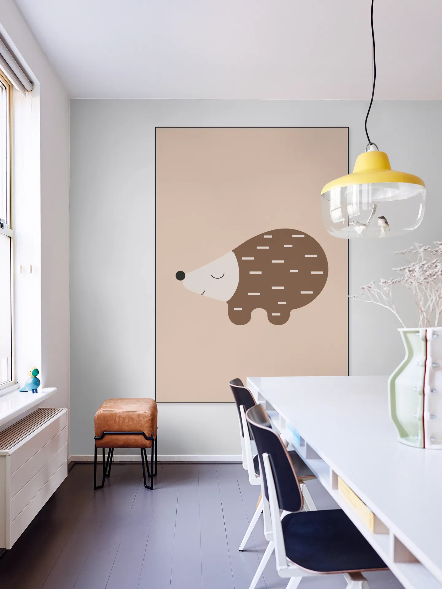 Happy Hedgehog Warm Taupe
