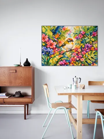 Goudhaantje Tussen Bloemen Jungle