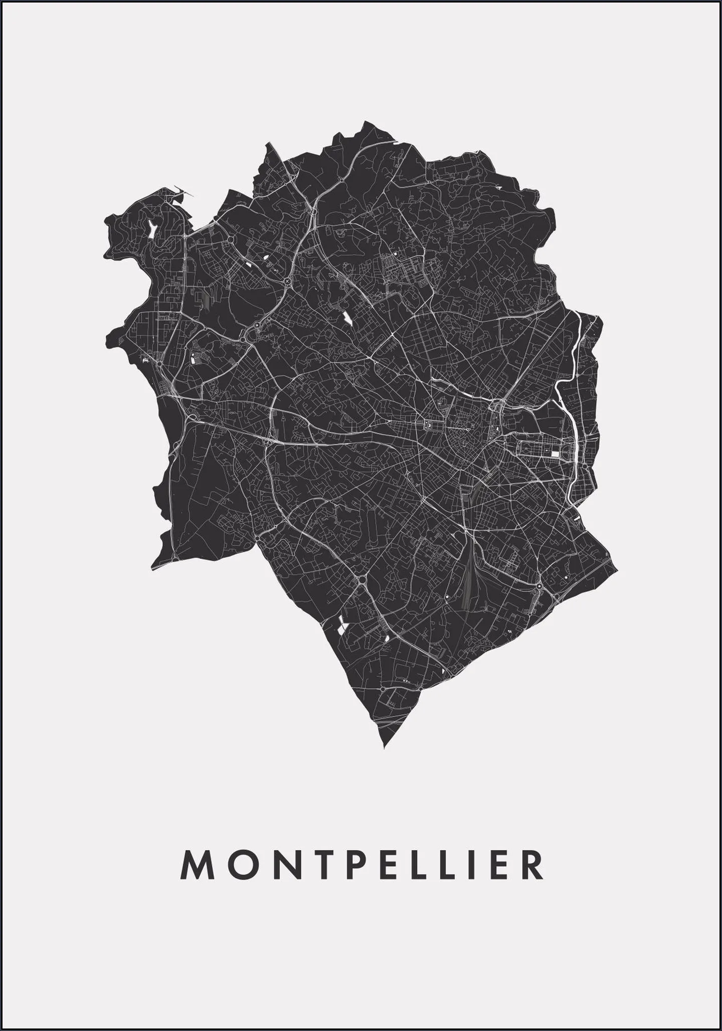 Montpellier City Map