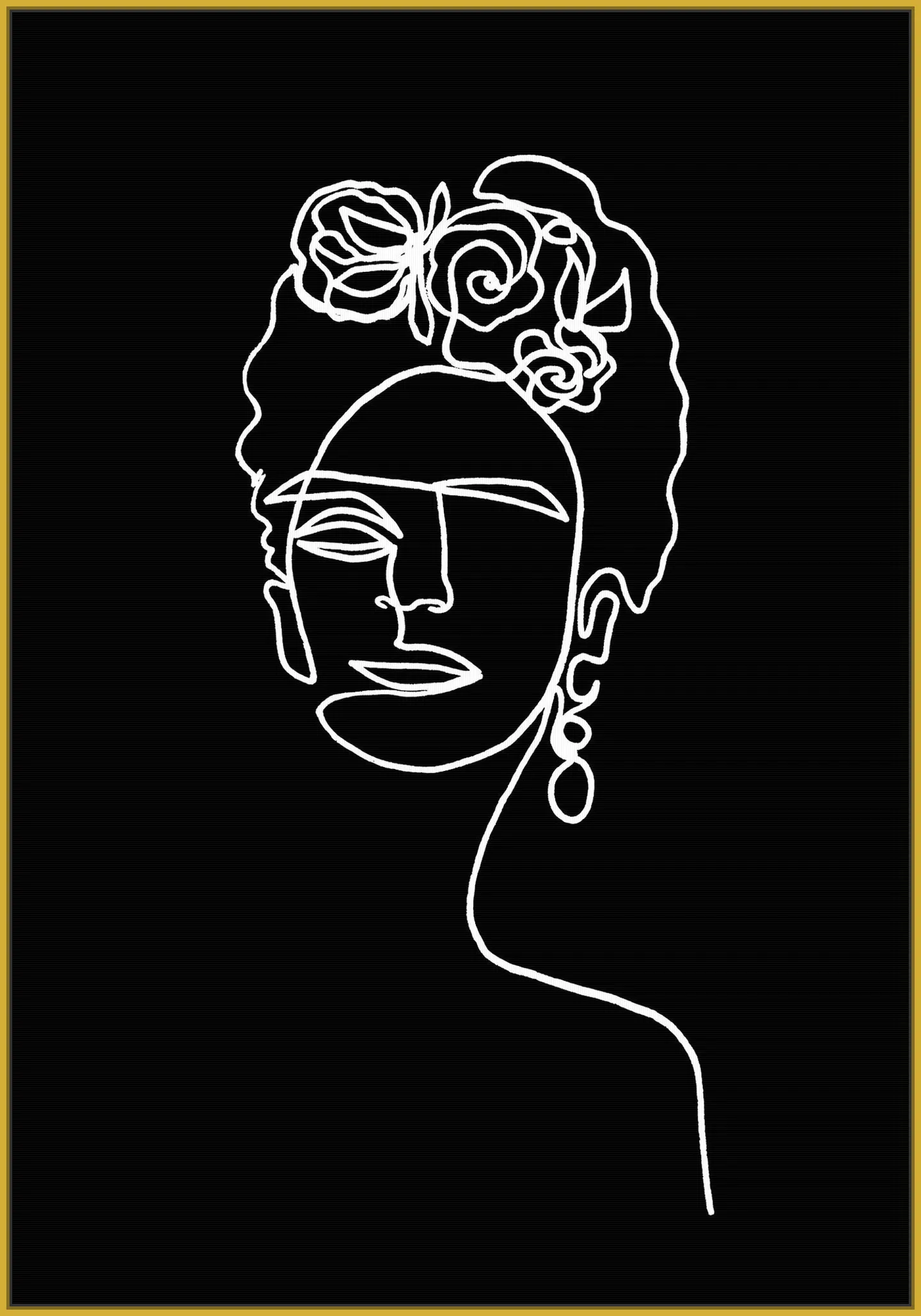 Frida Kahlo black & white