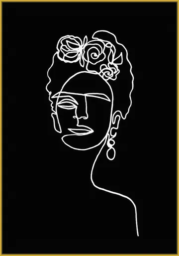 Frida Kahlo black & white