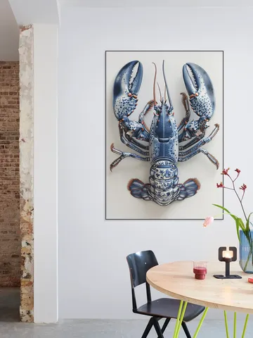 Delft Blue Lobster - White