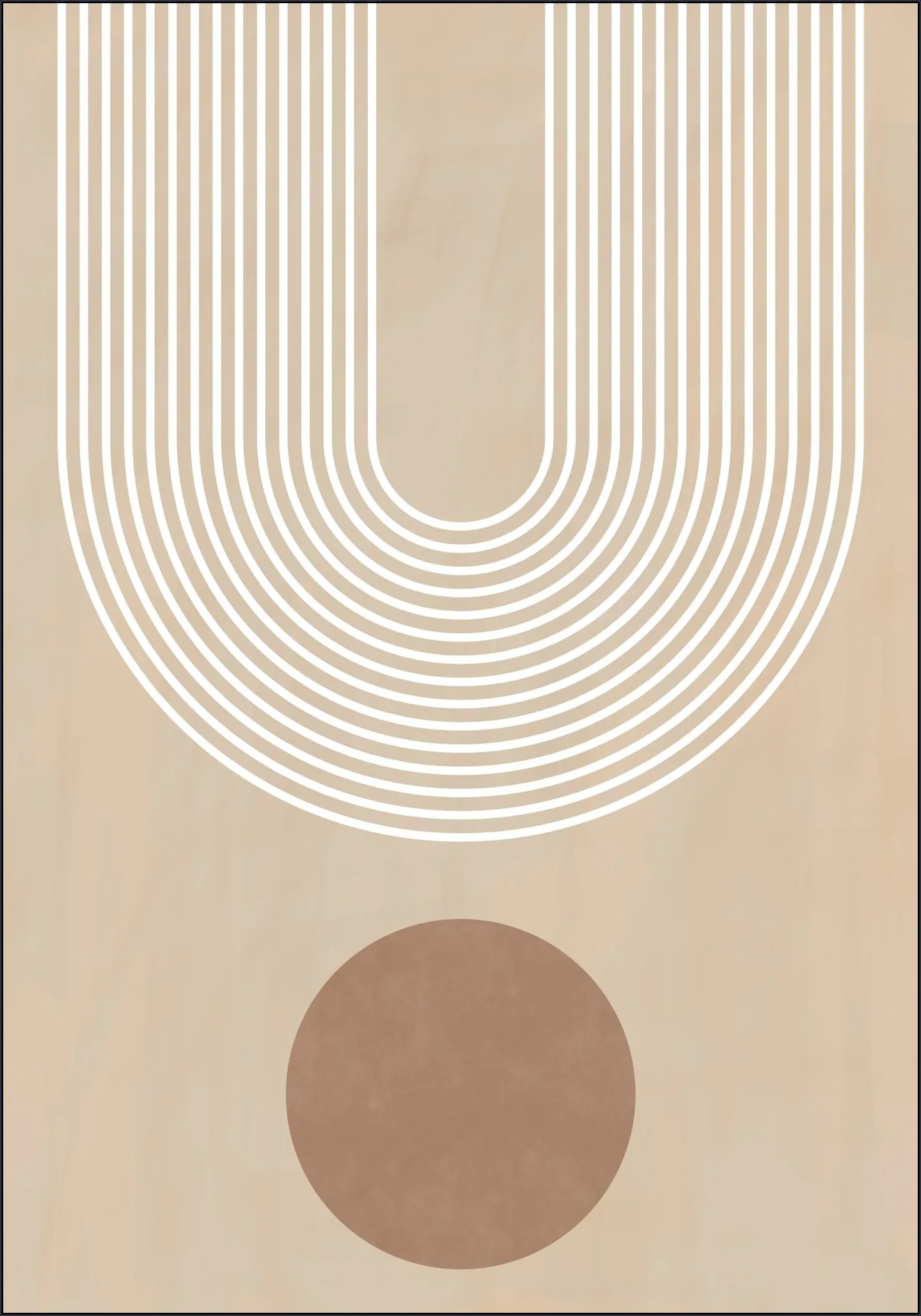 Beige Arc Poster No.3