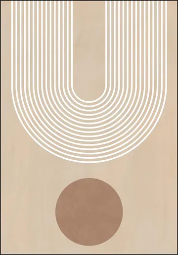 Beige Arc Poster No.3