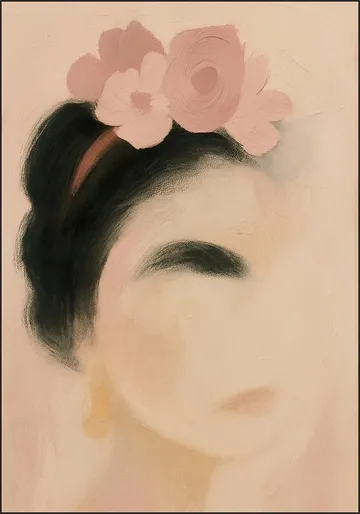 Whispering Floral Portrait Frida