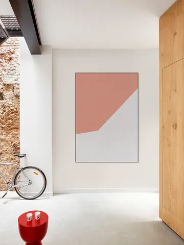 Color blocking - Pink Grey