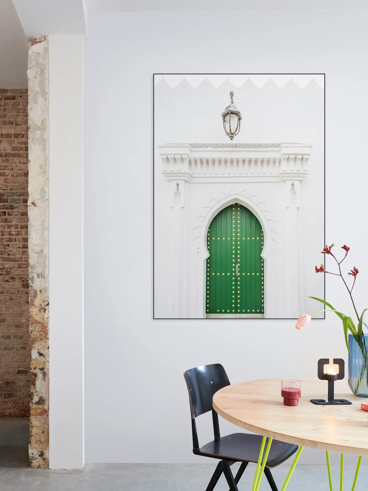 Green Door In Morocco