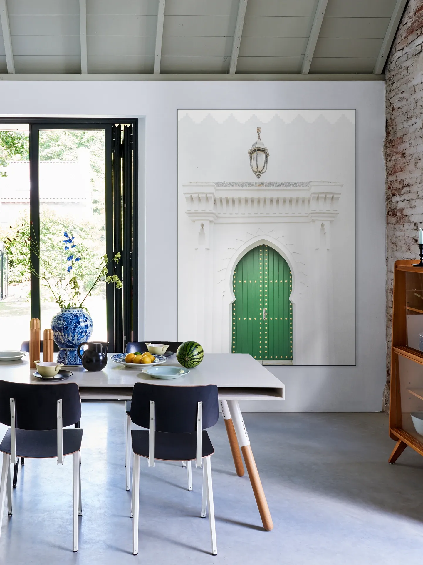 Green Door In Morocco