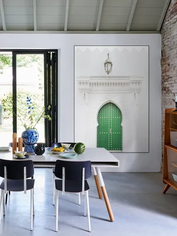 Green Door In Morocco