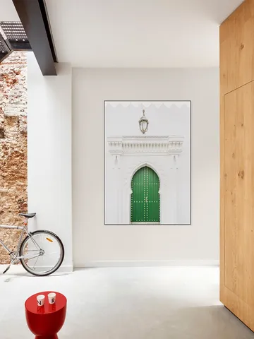 Green Door In Morocco