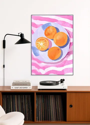 Orangen auf Teller 