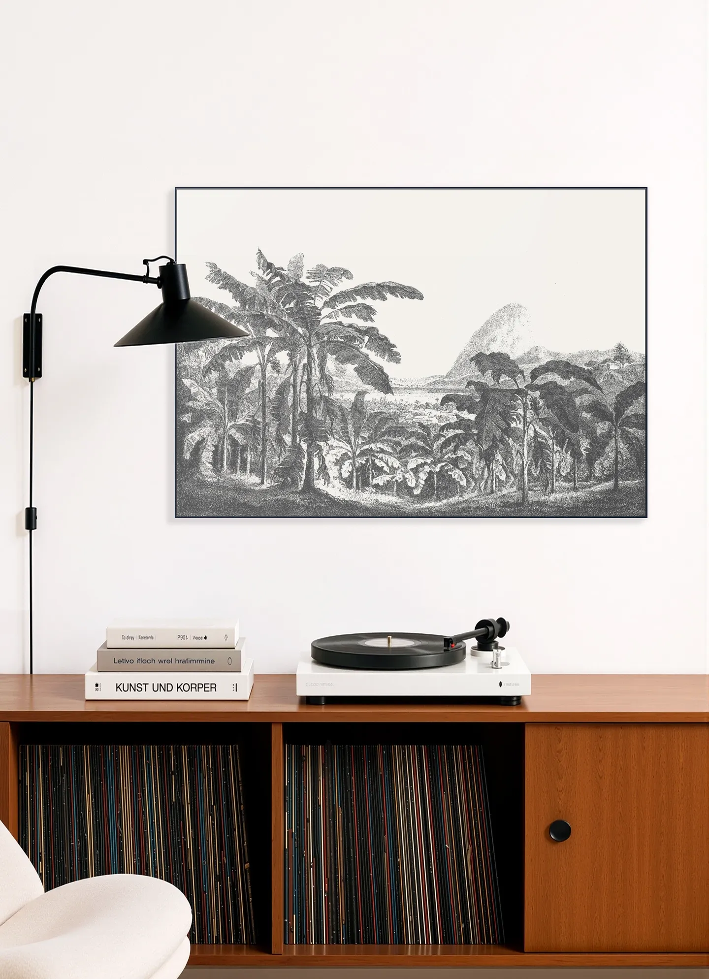 Palms and Mountain